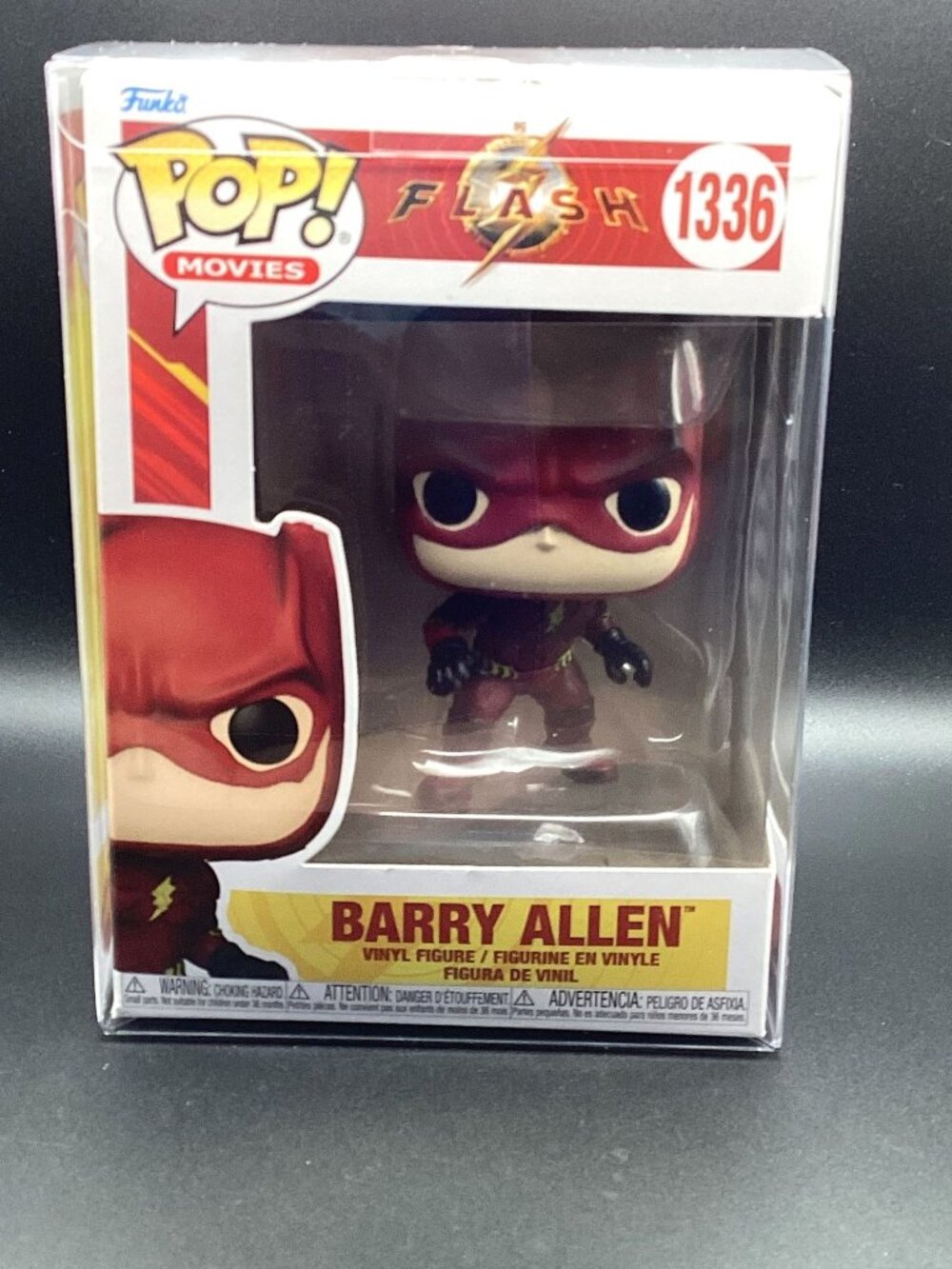 Funko Pop! Movies The Flash Barry Allen Red Suit #1336 Vinyl Protector New Item!